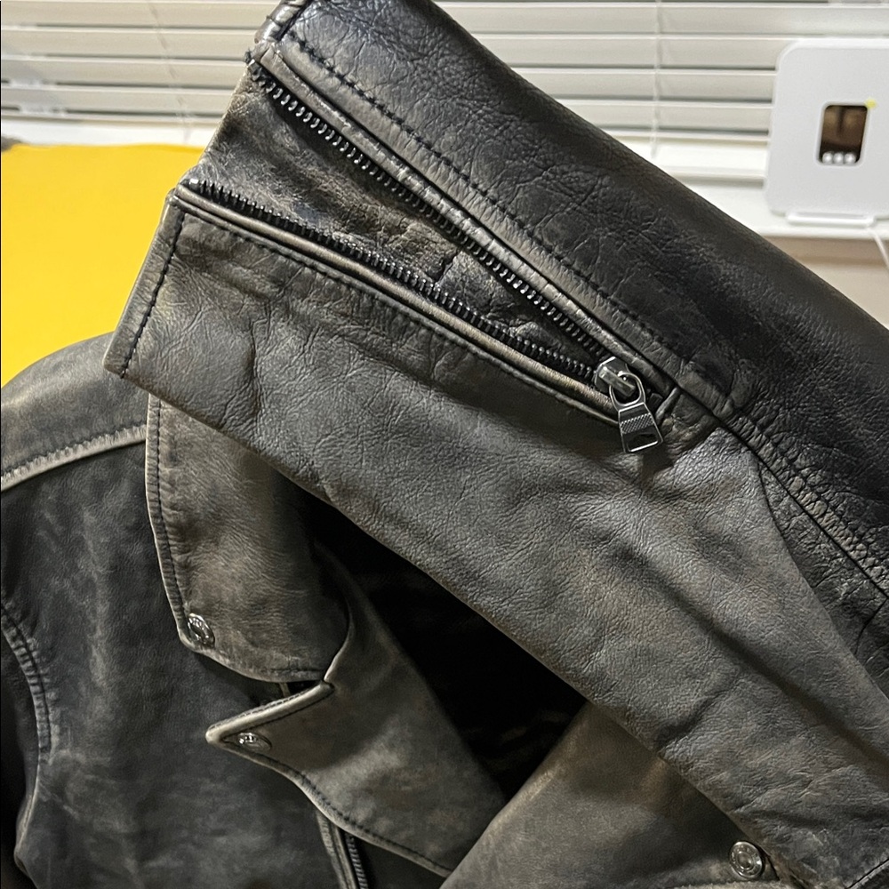 Banana Republic Black Leather Jacket - Picture 7 of 7